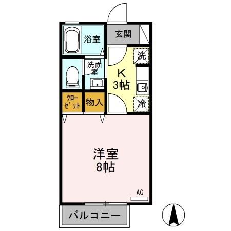 パラーシオ近藤　Ｂ（108） 間取り図画像