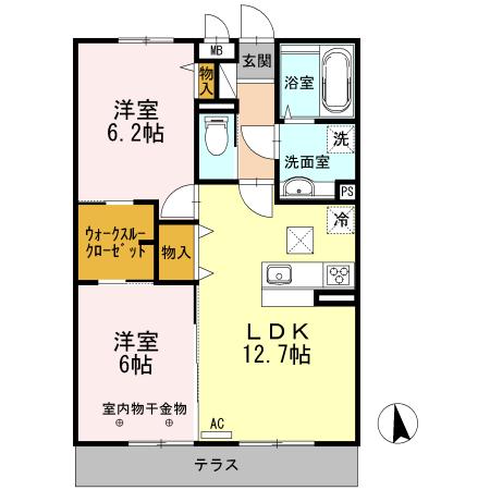 ラ・メゾン ブリエ（102） 間取り図画像