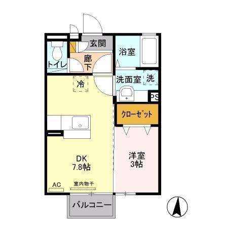 エバーグリーンハイツ（201） 間取り図画像