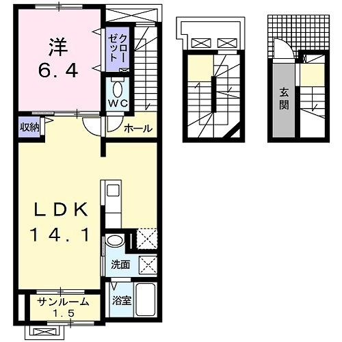 アベニール　ドゥ　アルブル（302） 間取り図画像