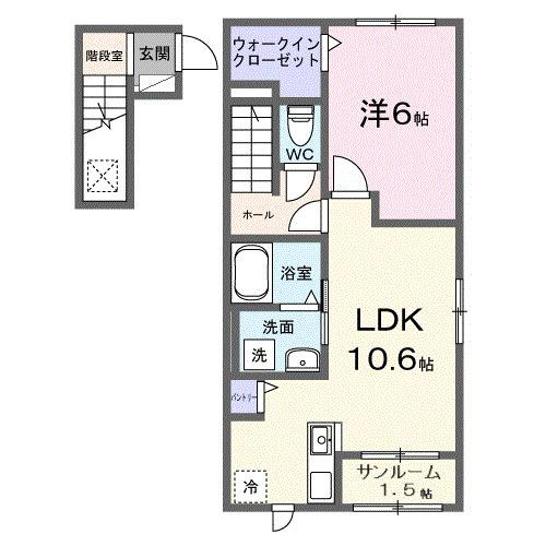 ミニョン　フロル　Ｂ（201） 間取り図画像