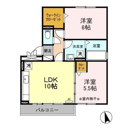 ペイサージュ　Ａ/Ｃ（C201） 間取り図画像