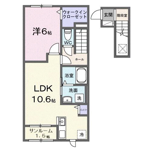 アラモード（203） 間取り図画像