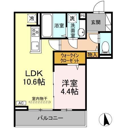 GRAND D-ROOM大手（303） 間取り図画像
