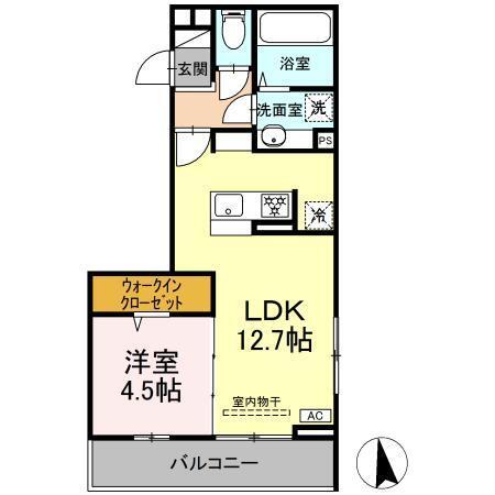 GRAND D-ROOM大手（302） 間取り図画像