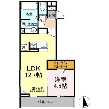 GRAND D-ROOM大手（206） 間取り図画像