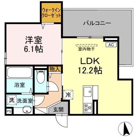 GRAND D-ROOM大手（201） 間取り図画像