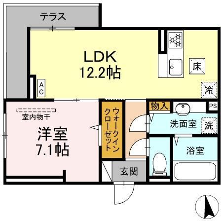 GRAND D-ROOM大手（107） 間取り図画像