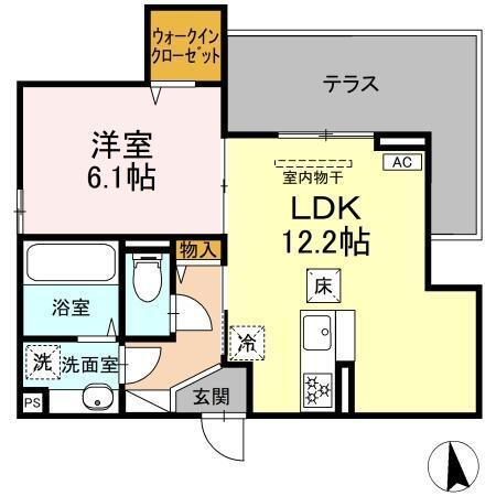 GRAND D-ROOM大手（101） 間取り図画像