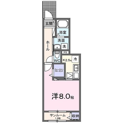 アルバーダ２６Ｂ（102） 間取り図画像
