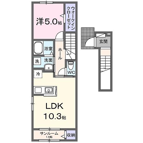アルバーダ２６Ｂ（204） 間取り図画像