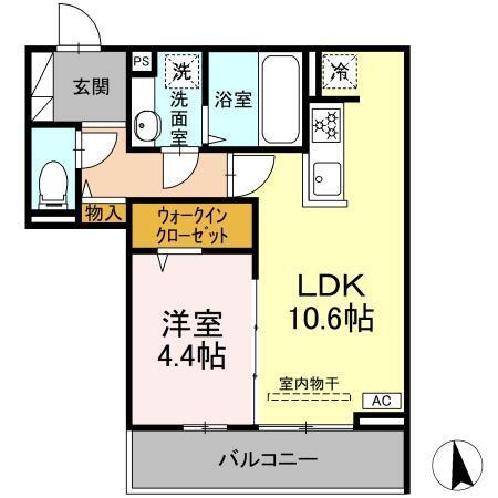 GRAND D-ROOM大手（205） 間取り図画像