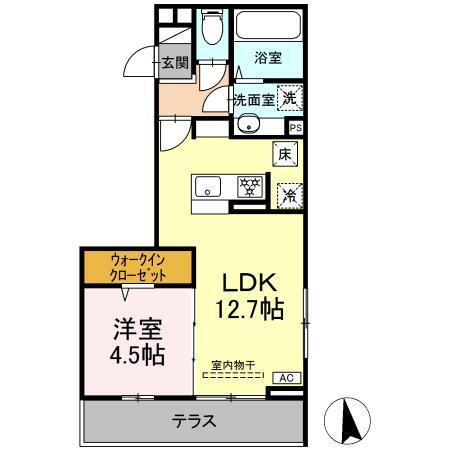 GRAND D-ROOM大手（102） 間取り図画像