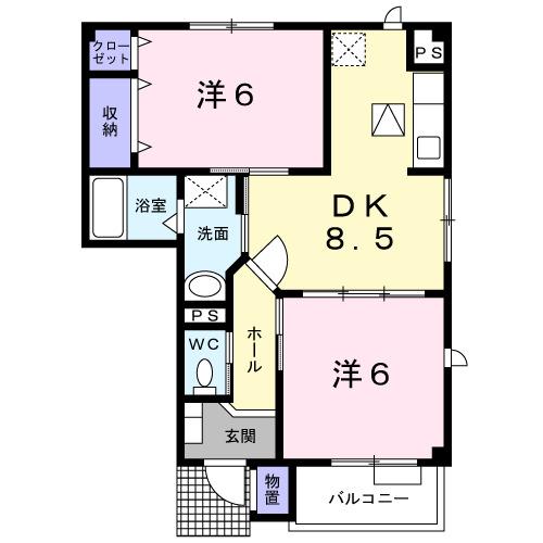 グリーンアングル（104） 間取り図画像