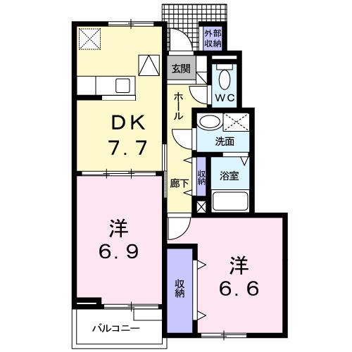 ボム・コリ−ヌⅢ（102） 間取り図画像