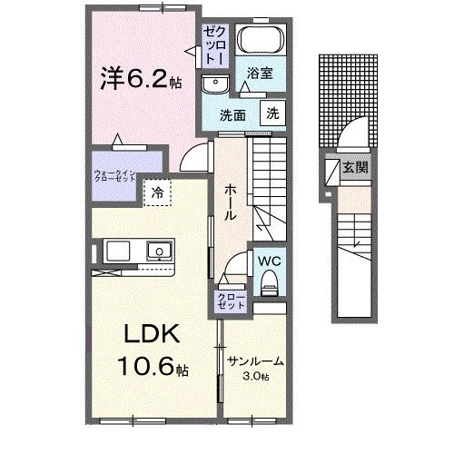 セリーノ・Ｋ（202） 間取り図画像