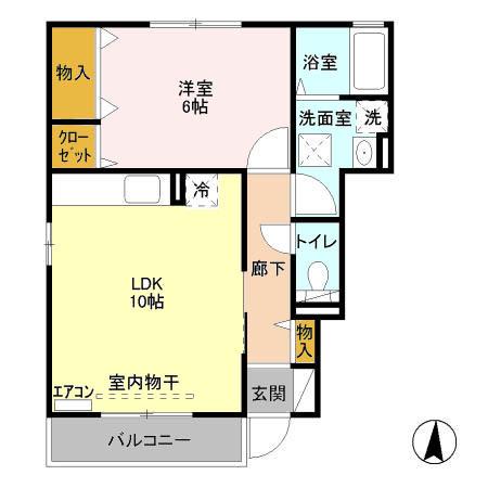 モダンコート金井田（103） 間取り図画像