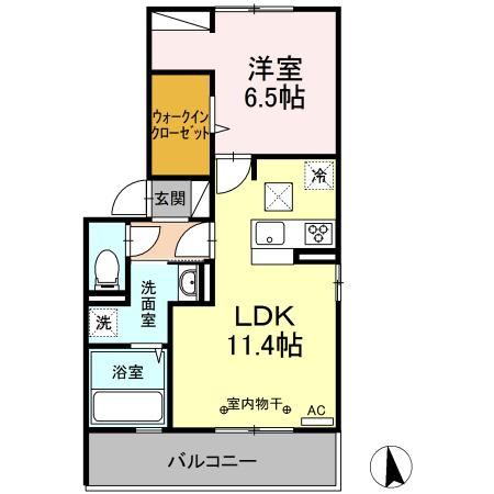 ラシュレ（101） 間取り図画像