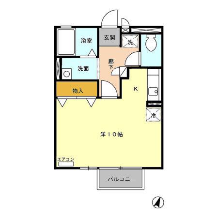 アルテナードＭ　Ⅱ（206） 間取り図画像