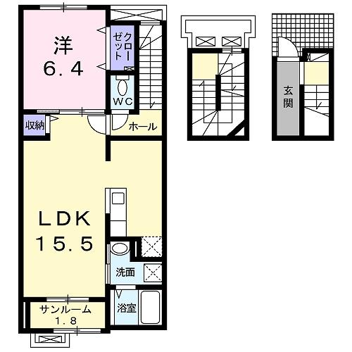 フレシール（303） 間取り図画像