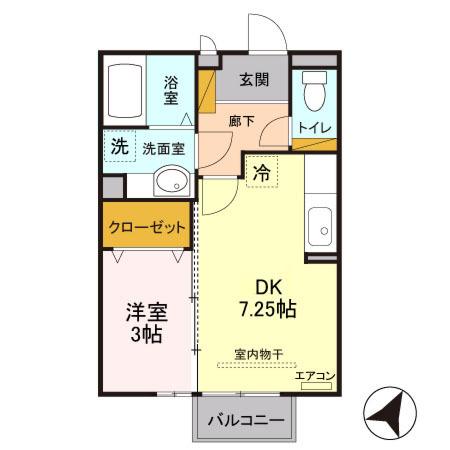 ｐｉａｃｅｒｅ(ピアチェーレ)（206） 間取り図画像