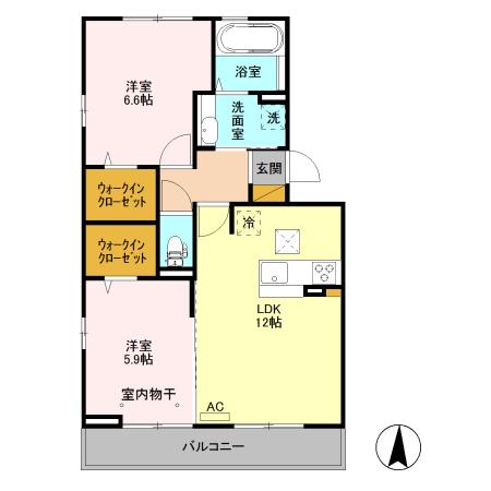 モルゲンロート　光（106） 間取り図画像