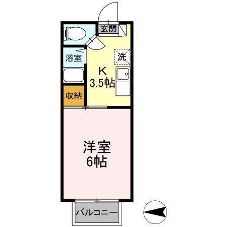 メゾン猿橋（201） 間取り図画像