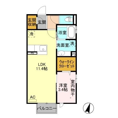 ブライト・フルール（201） 間取り図画像