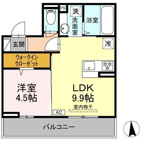 Mels court（302） 間取り図画像