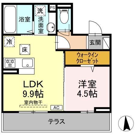 Mels court（103） 間取り図画像