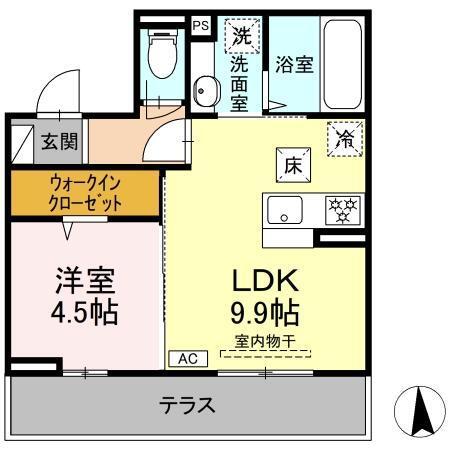 Mels court（102） 間取り図画像