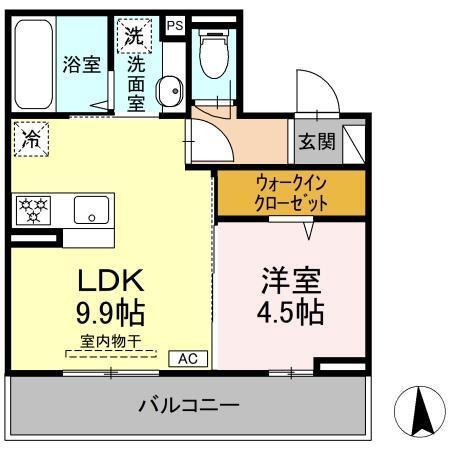 Mels court（303） 間取り図画像