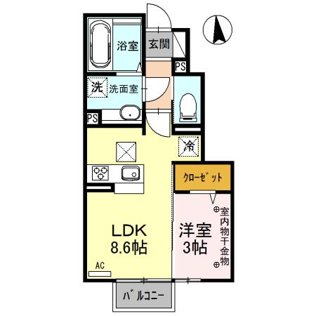 メゾン　ナカザワ　Ⅱ（102） 間取り図画像