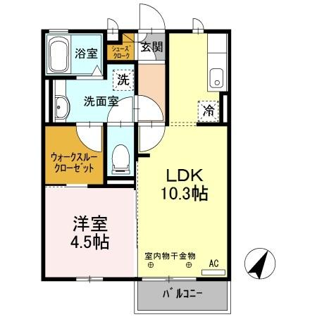 セジュール・アルス（102） 間取り図画像