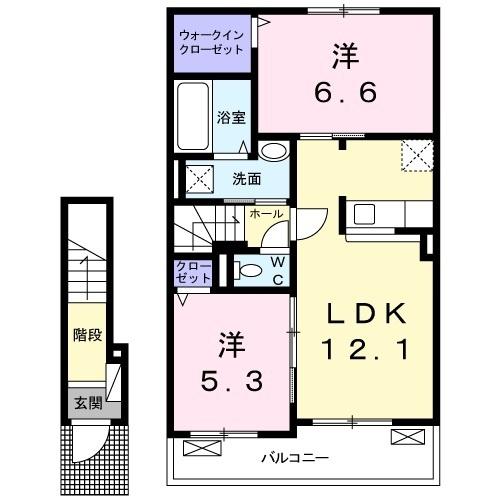 マ・メゾン小原（202） 間取り図画像