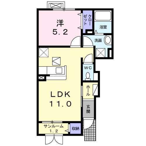 プレッソ（102） 間取り図画像