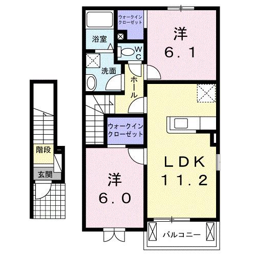フィデール　Ｂ（204） 間取り図画像
