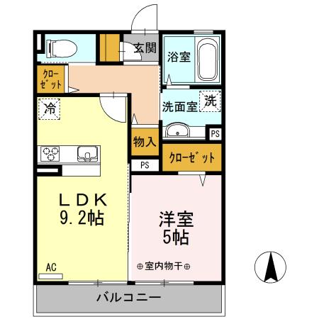 オリンピアパーク（205） 間取り図画像