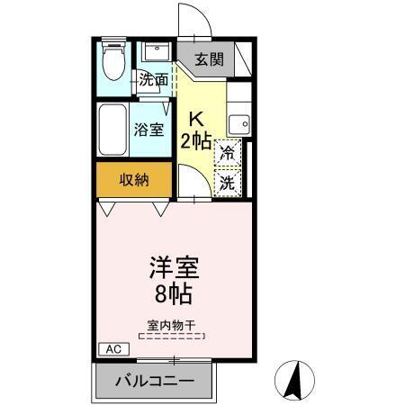 シティハイム（A203） 間取り図画像