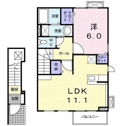 プラシードＫⅡ（203） 間取り図画像