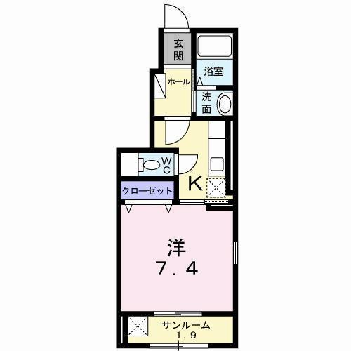 ペニーレイン（101） 間取り図画像