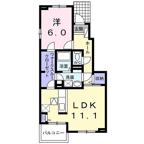 カーサ　エテルナ　Ⅰ（102） 間取り図画像