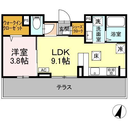 ミニョンサンクチノ（102） 間取り図画像
