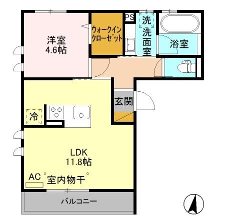 モノ・キューブ（202） 間取り図画像
