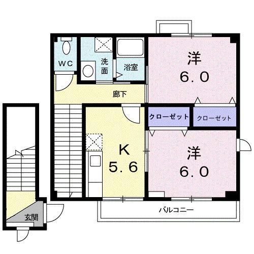 クラール　Ｂ（202） 間取り図画像