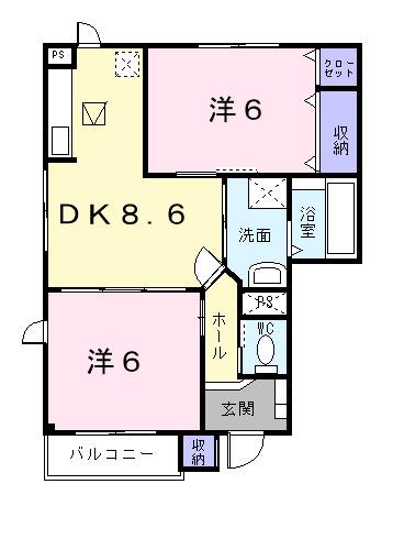 フィデール　Ａ（101） 間取り図画像