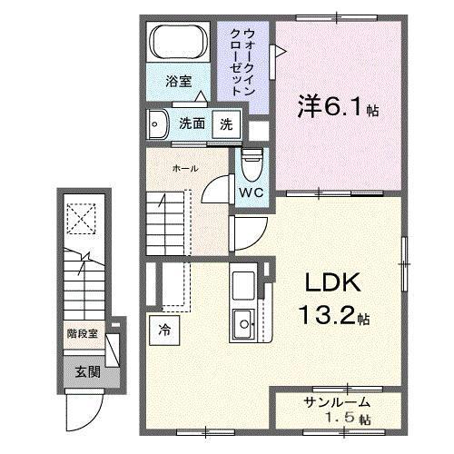 カーザ　レガーメ（202） 間取り図画像