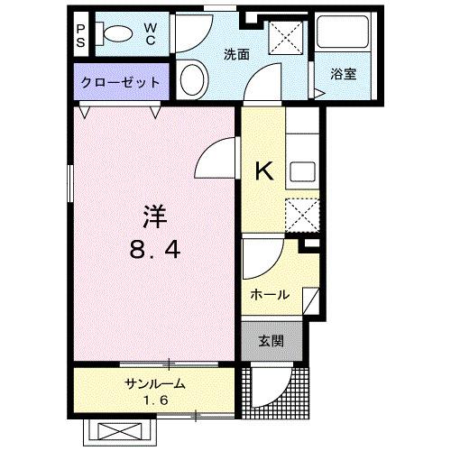 エコルポアイＭ（101） 間取り図画像