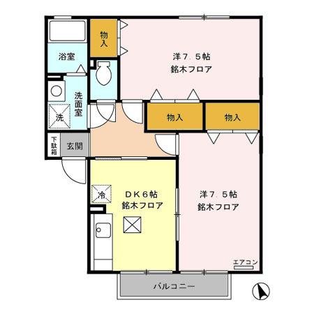 セジュール西方（103） 間取り図画像