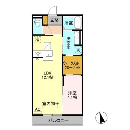 ルミエールクレスト（102） 間取り図画像